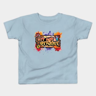 Hip Hop Street Quotes And Best Abstract Background Kids T-Shirt